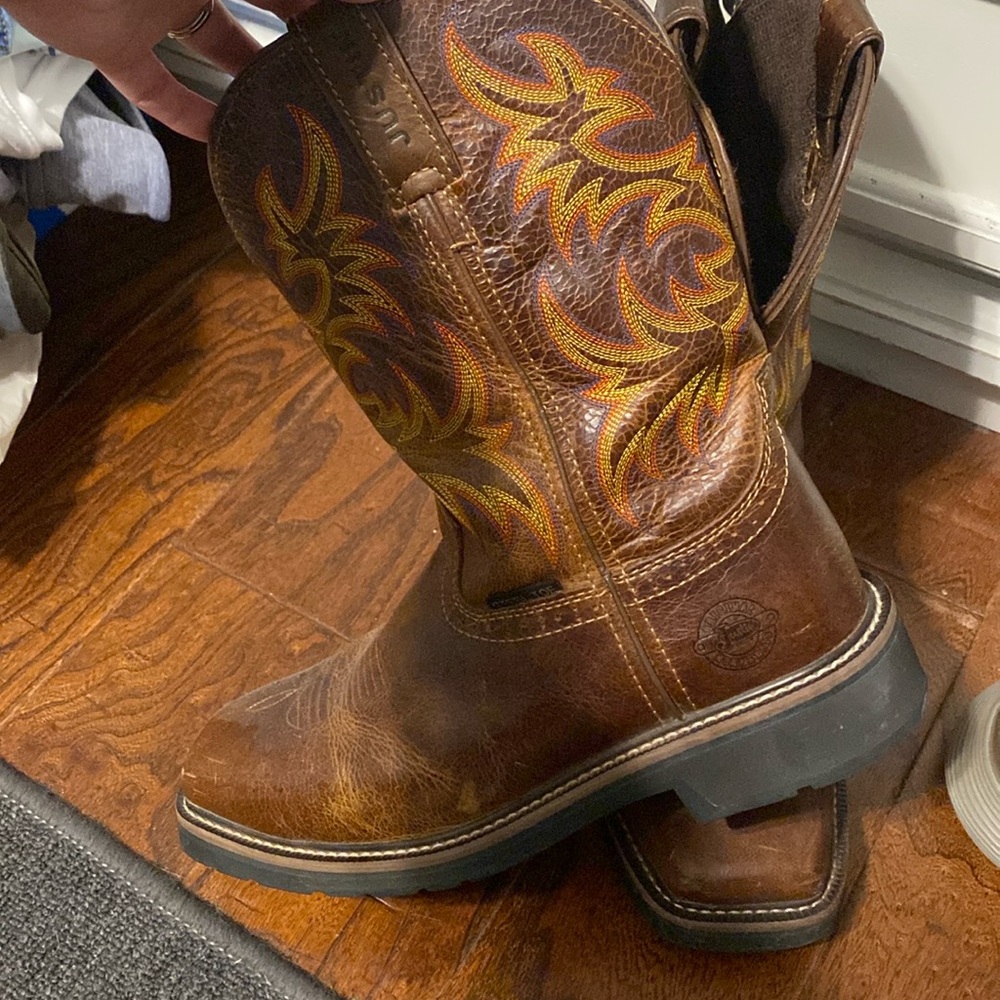 Justin men’s boots like new